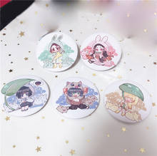 Pinos de broche para bolsas, acessórios para cosplay de anime demon slayer: kimetsu no yaiba 75mm 2024 - compre barato