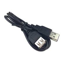50 шт./лот черный 2,0 USB штекер-гнездо удлинитель данных M/F кабель адаптера 2024 - купить недорого