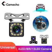 Camecho-câmera de ré para carro com visão noturna., 4 e 8/12 leds, câmera de estacionamento com visão traseira universal. 2024 - compre barato