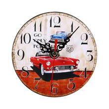 Creative Antique Wall Clock Vintage Style Wooden Round Clocks  Home Living Room Bedroom Office Decoration 2024 - buy cheap