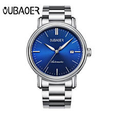 OUBAOER Fashion Sport Mens Watches Automatic Mechanical Watch Men Luxury Stainless Steel Watch Men Business Clock montre homme 2024 - buy cheap