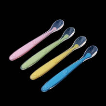 baby spoons feeding Tableware for children flatware cutlery colher spoon silicone tools-for-patchwork lot soup ladle 2024 - buy cheap