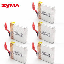 Bateria para drone syma x21 x21w x26 x26a, 9 minutos, upgrade de 3.7 v, acessórios para drone quadricóptero rc, bateria 3.7 v 380mah, 5 peças 2024 - compre barato