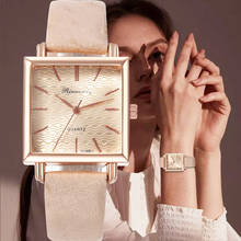 Reloj analógico de cuarzo para mujer, accesorio de marca de lujo, a la moda, con correa de cuero, regalo 2024 - compra barato