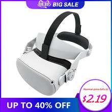 Alça de cabeça ajustável para oculus quest 2, alça de cabeça com headset confortável com capa para máscara oculus quest 2 vr 2024 - compre barato