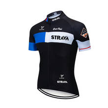 Дышащая черная велосипедная Джерси STRAVA 2021, Весенняя Экологически чистая велосипедная одежда с защитой от пиллинга для дорожной команды, велосипедная одежда, рубашки 2024 - купить недорого