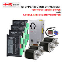 Kit de controlador CNC USB de 4 ejes Nema 23, Motor paso a paso Dc/425oz-in/112mm, controlador de Motor TB6600/DM542/DM556, fuente de alimentación 2024 - compra barato