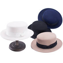 Lawliet-Sombrero de ala ancha para mujer, sombrero de fieltro de lana Estilo Vintage Abbey, iglesia, boda, T403, 100% 2024 - compra barato