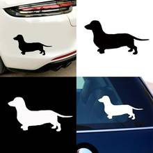 Calcomanías con diseño de perro salchicha para coche, calcomanías para ventana y cuerpo de vehículo, decoración DIY, accesorios de estilo de coche 2024 - compra barato