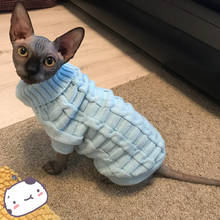 Pet Cat Clothes Winter Warm Cotton Cat Clothes Knitted Cat Sweater Costumes Coat Jacket Pet Cat Dog Clothing for Small Cats 2024 - buy cheap