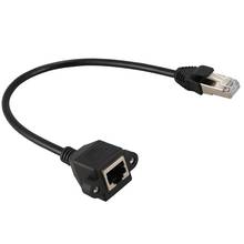 28cm RJ45 Male to Female M/F CAT5E LAN Ethernet Adapter Network Cable 2024 - buy cheap