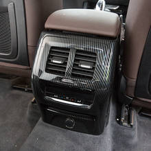 Capa de ventilação traseira de carro, para bmw x3, g01, x4, g02, 2018, 2019, fibra de carbono abs, fosco, 1 peça 2024 - compre barato