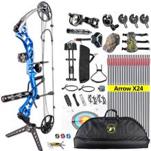 1set Topoint Archery Trigon Compound Bow Full Package CNC Material 19-30inch Draw Length For Hunting Shooting Right Hand Bow 2024 - buy cheap