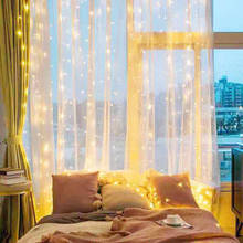 3m Waterproof LED Fairy Lights Garland Curtain Lamp String Lights New Year Christmas Decorations For Home Bedroom Window 2024 - buy cheap