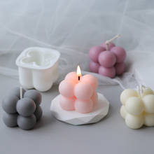 Molde de velas de cera de soja, faça você mesmo, molde de velas de emplastro de aromaterapia, forma de silicone 3d feito à mão, moldes de velas de soja, sabão de cera 2024 - compre barato