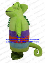 Green Chameleon Anole Coloretto AnSeries Lizard Lacertid Mascot Costume Adult Character Sports Events Holiday Party zx1289 2024 - buy cheap
