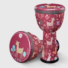 Tambor djembe africano de 8 tamanhos, tambor animal kingdom abs de pvc durável para crianças 2024 - compre barato