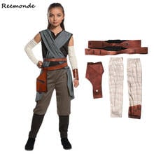 Kids Star War Rey Cosplay Costume Jedi Warrior Obi Wan Kenobi Black Soldiers Storm Troopers The Force Awakens Girls Fancy Dress 2024 - buy cheap