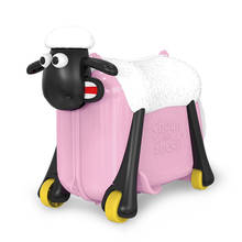 Kids Cute Cartoon Sheep Shape Ride-on Trolley Suitcase Wheels Solid Children Carry On Spinner Rolling Luggage 2024 - buy cheap