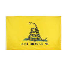 Gadsden флаг не протекать на меня флаг Чай Вечерние погремушки змея баннер 3x5ft качество полиэстер латунь втулки двойной сшитый 2024 - купить недорого