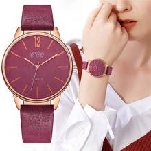 CCQ Clock Women Watch Relogio Feminino Fashion Simple Dial Leather Strap Ladies Quartz Watches Gift Wristwatch Reloj Mujer 30* 2024 - buy cheap
