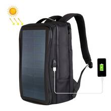 Рюкзаки с солнечной панелью, удобные дорожные сумки для ноутбука с зарядкой от солнечной батареи 12 Вт, маленькие сумки с ручкой и USB-портом 2024 - купить недорого