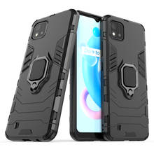 Shockproof Bumper For Realme C20 Case For Realme C20 Cover Armor PC Soft Silicone Stand Protective Phone Cover For Realme C20 2024 - buy cheap