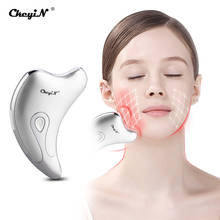 Electric Facial Neck Massager Microcurrent Massage Guasha Plate Heat Vibration Scrapping Face Lifting Body Slimming Anti-aging50 2024 - buy cheap