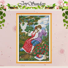The Lovers on a Swing Counted Cross Stitch 11CT 14CT Cross Stitch Sets Wholesale Chinese Cross-stitch Kits Embroidery Needlework 2024 - buy cheap