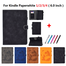 Smart E-book Cover Pattern Panda Funda For Amazon Kindle Paperwhite 4 Case Protective Cover For Kindle Paperwhite 1 2 3 4 + Pen 2024 - buy cheap