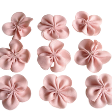 HL 20pcs 40mm Chiffon Ribbon Flowers Double Handmade  Apparel Accessories Sewing Appliques DIY Crafts A643 2024 - buy cheap