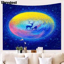 3D Cartoon Animal Pink Tapestry Wall Tapestry Art Large Size Indian Table Cloths Hippie Wall Decor Modern Wall Carpets Hanging 2024 - buy cheap