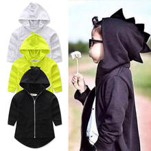 2020 kid clothes girls boys jacket children autumn tide baby girl jacket boy coat dinosaur hooded fashion jacket long sleeve 2024 - buy cheap