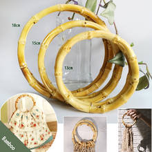 5 Pairs=10 Pieces,13cm 15cm 18cm Bamboo Bag Handle Diy Accessories Bamboo Purse Handle Hand Circle Ring Natural Bamboo O Handle 2024 - buy cheap