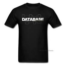 Camiseta de administrador de base de datos para hombre, camisa Geek con letras, Tops de verano, camiseta geométrica, ropa blanca y negra de algodón personalizada 2024 - compra barato