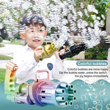 Kids Automatic Gatling Bubble Gun Toys Summer Soap Water Bubble Machine 2-in-1 Electric Bubble Machine For Children Gift Toys 2024 - buy cheap