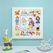 HH14/16/18/27/28  Counted Cross Stitch Kit The Little Mermaid Fairyland Fairytale Fairy Tale Wonderland SO 2024 - buy cheap