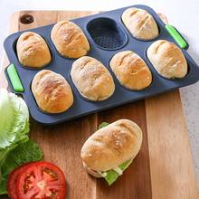 Non-Stick Bread Mold Party DIY Mini Baguette Baking Tray Silicone Round Baker Baking Tool Baguette Pan 2024 - buy cheap