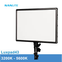 Nanguang-luz LED para vídeo de teléfono, iluminación fotográfica regulable de 3200K-5600K, lámpara LED para cámara DSLR, Luxpad43 2024 - compra barato