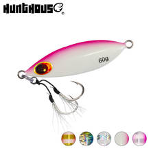 Hunthouse Slow Jigging LW812 Lead Lure 20g/40g/60g Hard Bait Sinking Luminou Fishing Lure Metal Jig Artificial For Tuna Leerfish 2024 - buy cheap