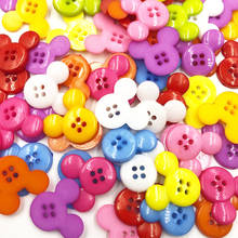 25Pcs Mix color cartoon head plastic buttons child apparel supplies sewing accessories 20MM PT341 2024 - buy cheap