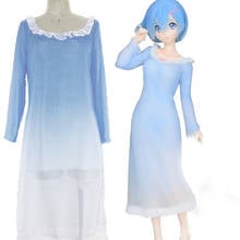 Anime Re Life in a different world from zero Cosplay Rem Pajamas Version Costume Women Re Zero Cosplay Rem Dress 2024 - buy cheap