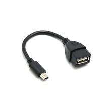 Mini usb macho para usb fêmea carro otg cabo adaptador para câmera de vídeo para tablet áudio do carro para mp3 mp4 2024 - compre barato