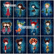 Full Square Drill Diamond Painting Cartoon Little Girl Rhinestones Diamond Embroidery Kids Room Decor Handmade Cross Stitch 2024 - buy cheap