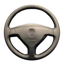DIY de cuero genuino negro protector para volante de coche para Buick Sail Opel Astra G H 1998-2007 Opel Zafira A proteger de dirección de la rueda 2024 - compra barato