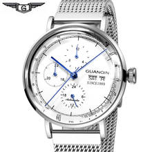 GUANQIN GJ16116 Mens Watches clock Skeleton Watch Men Tourbillon Automatic Mechanical Wristwatch Watch Man Relogio Masculino 2024 - buy cheap