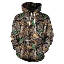 Spring And Autumn Maple Leaves Camouflage 3D Hoodies Men Women Outdoor Fishing Camping Hunting Clothing Unisex Hooded Coats Tops 2024 - купить недорого