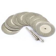 Disco de corte de diamante 35mm, acessórios para disco de roda de moagem de metal, mini serra circular para ferramenta rotativa com 10 peças 2024 - compre barato