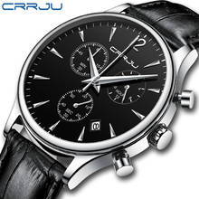 CRRJU New Watch Men Fashion Sport Quartz Clock Mens Watches Brand Luxury Leather Military Waterproof Watch Relogio Masculino 2024 - buy cheap