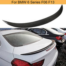 Car Rear Trunk Spoiler Wing for BMW 6 Series F13 Base M Sport M6 Coupe 2012 - 2019 Rear Trunk Boot Lip Wing Spoiler Carbon Fiber 2024 - buy cheap